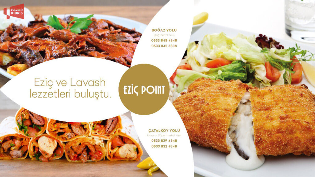 منو رستوران Eziç شامل غذاهای ترکی و بین المللی