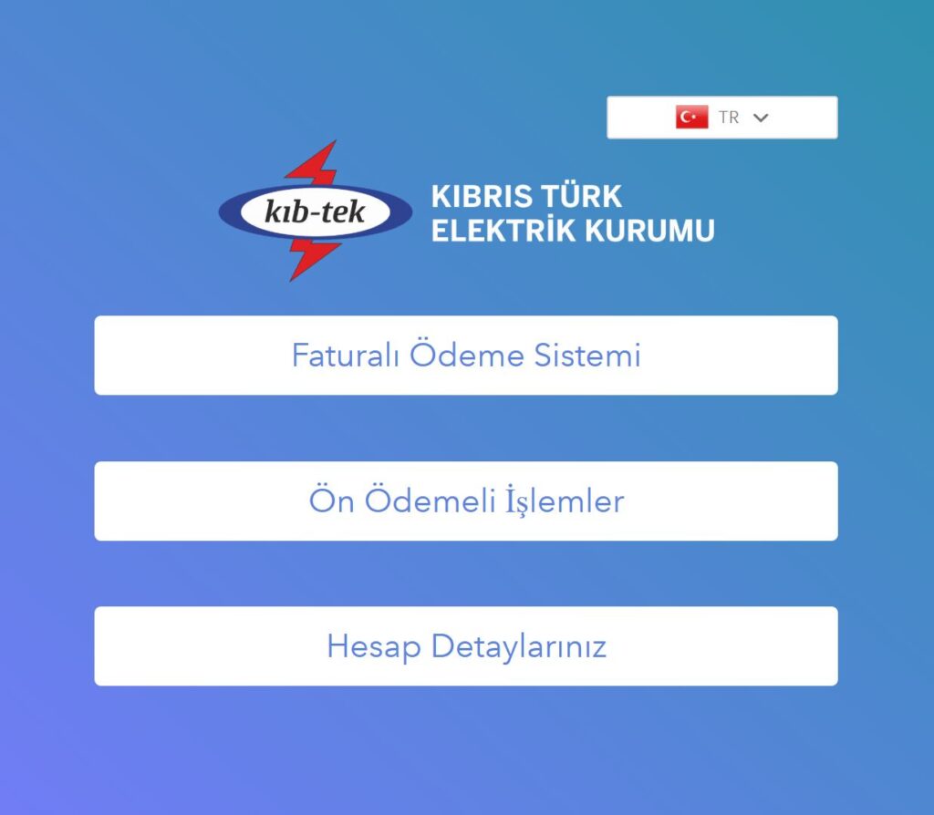 KIB-TEK web sitesi üzerinden online elektrik faturası ödeme