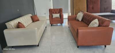 Chester Sofa Set 3+3+1 with Reclining Back Mechanism